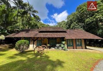 Chácara com 3 chalés à venda, 1980 m² por r$ 1.490.000 - bom retiro - blumenau/sc