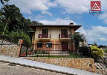 Casa com 4 dormitórios, sendo 2 suítes à venda, 357 m² por r$ 1.300.000 - vila nova - blumenau/sc