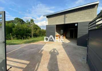 Galpão para alugar, 100 m² por r$ 2.500,00/mês - boa vista - atibaia/sp