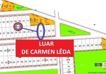 Terreno à venda, 300 m² por r$ 40.000,00 - lot. luar de carmem leda - patos/pb