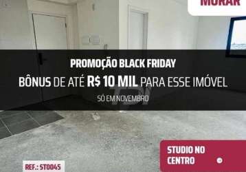 Studio amplo à venda, 33 m² por r$ 387.800 - centro - curitiba/pr