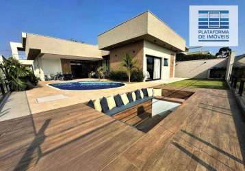 Casa com 4 dormitórios à venda, 425 m² por r$ 4.100.000,00 - condomínio terras de santa cruz - bragança paulista/sp