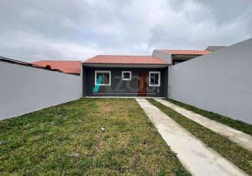 Casas de frente para a rua com 03 dormitórios no campo pequeno em colombo por r$369.990,00