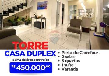 Casa duplex a venda na torre - 03 quartos