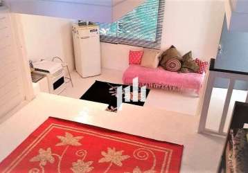 Apartamento tipo studio com 1 dormitório à venda, 65 m² por r$ 490.000 - real parque - são paulo/sp