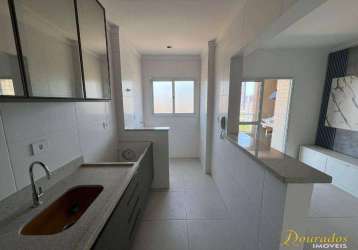 Apto de 1 dormitório, 43 m²,  aviação - praia grande/sp. com planejados