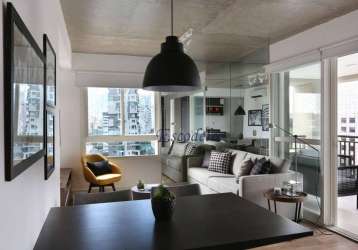 Studio com 1 dormitório à venda, 63 m² por r$ 1.000.000,00 - brooklin - são paulo/sp