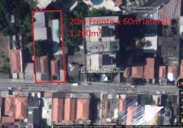 Terreno à venda, 1200 m² por r$ 4.000.000,00 - jardim santa inês - são paulo/sp