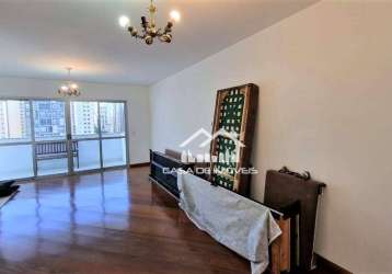 Vende ou aluga apartamento com 143m² internos com 4 suítes + varandas e 3 vagas, com lazer em moema