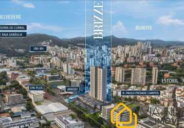 Apartamento com 3 quartos à venda na rua paulo piedade campos, 500, estoril, belo horizonte por r$ 615.901