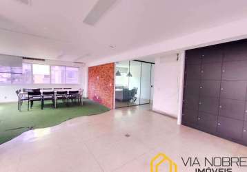 Sala comercial com 3 salas para alugar na avenida bias fortes, 803, lourdes, belo horizonte por r$ 7.000