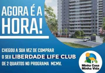 Md - aproveite as condições especiais mcmv- liberdade life club - itbi e registro grátis