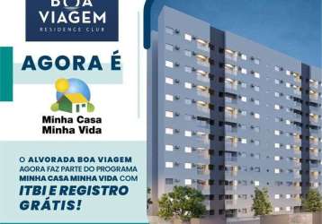 Md - alvorada boa viagem | seu sonho da casa própria com condições de lançamento!