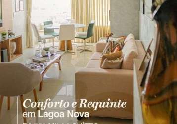 Apartamento com 3 dormitórios à venda, 123 m² por r$ 750.000 - lagoa nova - natal/rn