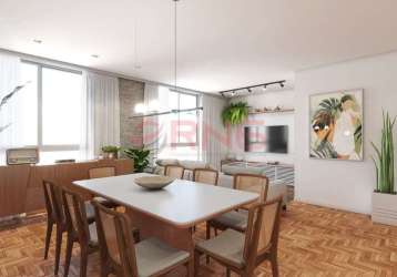 Apartamento reformado rua santa branca-bela vista-sp