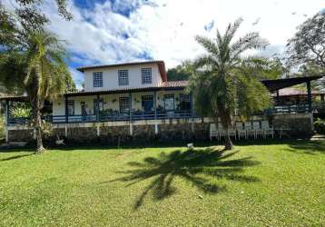 Sitio 170.000 m2 - 17 hectares , linda casa sede , muita água e muito verde em rio novo - mg à venda por r$ 1.300.000