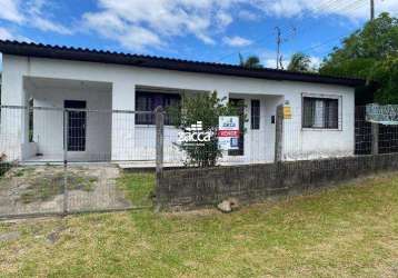 Casa para venda em sombrio, raizeira, 3 dormitórios, 1 banheiro, 1 vaga