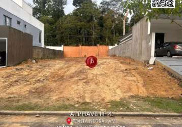 Alphaville 4 - lote com 368m² - venda - condomínio fechado