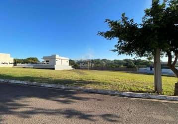 Terreno em condomínio para venda em presidente prudente, condomínio jatobá