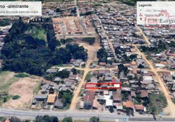 Terreno à venda, 624 m² por r$ 290.000,00 - cachoeira - almirante tamandaré/pr