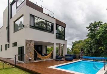 Casa em condomínio fechado com 4 quartos à venda no cacupé, florianópolis , 488 m2 por r$ 10.000.000