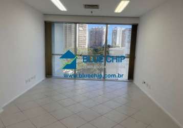 Sala à venda no edifício blue chip - barra da tijuca, com 28m² por r$170.000,00