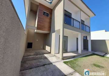 Excelente casa duplex c/ 2 quartos à venda por r$ 360.000 - jardim atlântico - maricá/rj