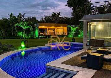 Casa na praia - 10 dormitórios à venda, 957 m² por r$ 9.000.000 - condomínio frade - angra dos reis/rj