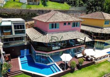 Casa com 4 dormitórios à venda, 420 m² por r$ 3.500.000,00 - pontal - angra dos reis/rj