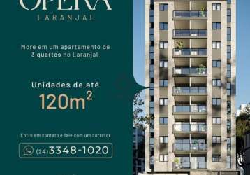 Apartamento com 3 quartos à venda no laranjal, volta redonda , 120 m2 por r$ 864.000