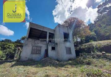 Excelente chácara rural, com casa de 4 quartos (inacabada), no condomínio quintas de alfaburgo, (no salvaterra).