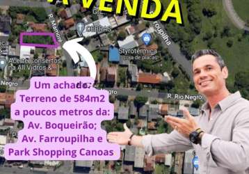 Terreno à venda na rua mamoré, 235, igara, canoas por r$ 400.000