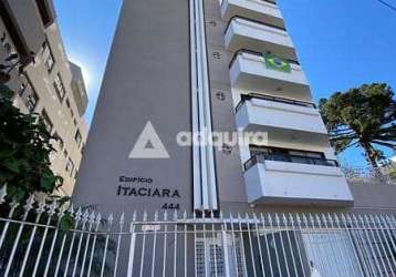 Apartamento à venda com 4 quartos, 1 suite, 2 vagas, 244.48m², no centro de ponta grossa - pr