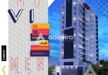 Apartamento à venda 1 quarto, 1 vaga, 100.51m², centro, ponta grossa - pr