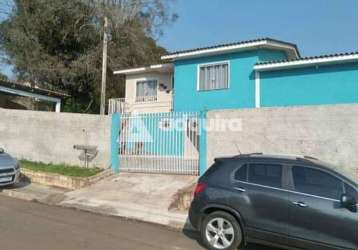 Casa de esquina à venda 3 quartos, 1 vaga, 400m², oficinas, ponta grossa - pr