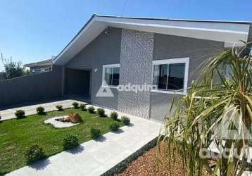 Casa à venda 3 quartos, 2 vagas, 264m², neves, ponta grossa - pr