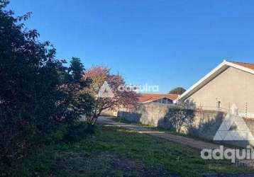 Terreno à venda 630m², jardim carvalho, ponta grossa - pr