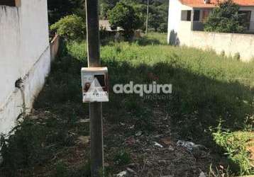 Terreno à venda 360m², jardim carvalho, ponta grossa - pr