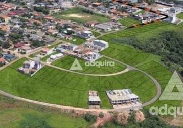 Terreno à venda 307.48m², chapada, ponta grossa - pr