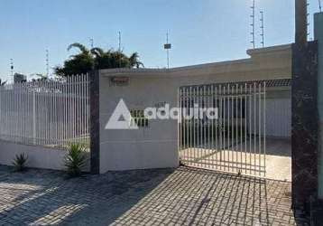 Casa à venda 3 quartos, 1 suite, 1 vaga, 495m², jardim carvalho, ponta grossa - pr