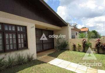 Casa à venda 3 quartos, 1 suite, 4 vagas, 380.8m², uvaranas, ponta grossa - pr