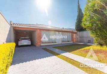 Casa à venda 3 quartos, 1 suite, 2 vagas, 416m², estrela, ponta grossa - pr