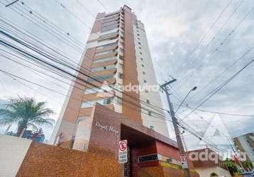 Apartamento à venda e locação 3 quartos, 3 suites, 4 vagas, centro, ponta grossa - pr