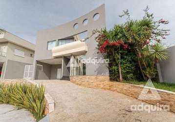 Casa à venda 4 quartos, 2 suites, 2 vagas, 550m², orfãs, ponta grossa - pr