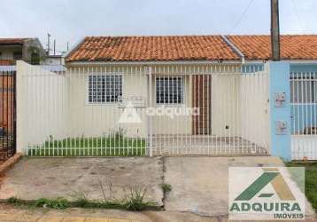 Casa para locação com 2 quartos, 1 vaga, 50m², contorno, ponta grossa - pr