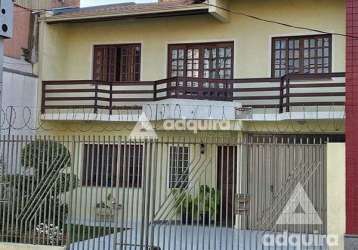 Casa à venda centro com 3 quartos, 1 suite, 2 vagas, 193.49m², centro, ponta grossa - pr