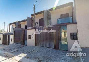 Casa à venda 2 quartos, 1 suite, 1 vaga, 102m², boa vista, ponta grossa - pr