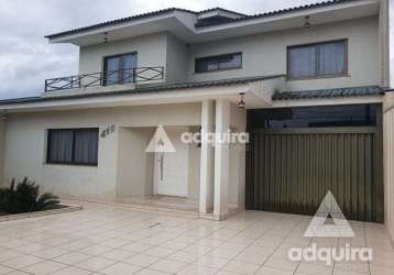 Casa à venda 2 quartos, 1 suite, 2 vagas, 247.58m², oficinas, ponta grossa - pr