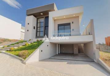 Casa à venda 3 quartos, 3 suites, 2 vagas, 255m², orfãs, ponta grossa - pr