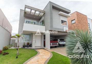 Casa à venda 4 quartos, 3 suites, 4 vagas, 356.5m², jardim carvalho, ponta grossa - pr